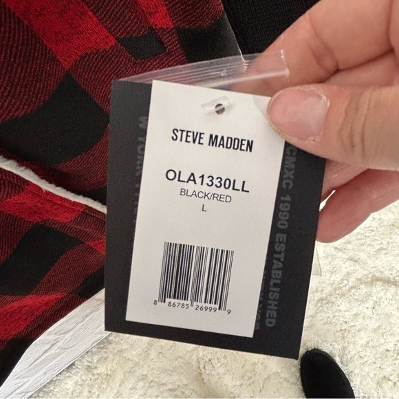 Steve Madden Plaid Faux Sherpa Collared Trench Coat NWT - Picture 11 of 16